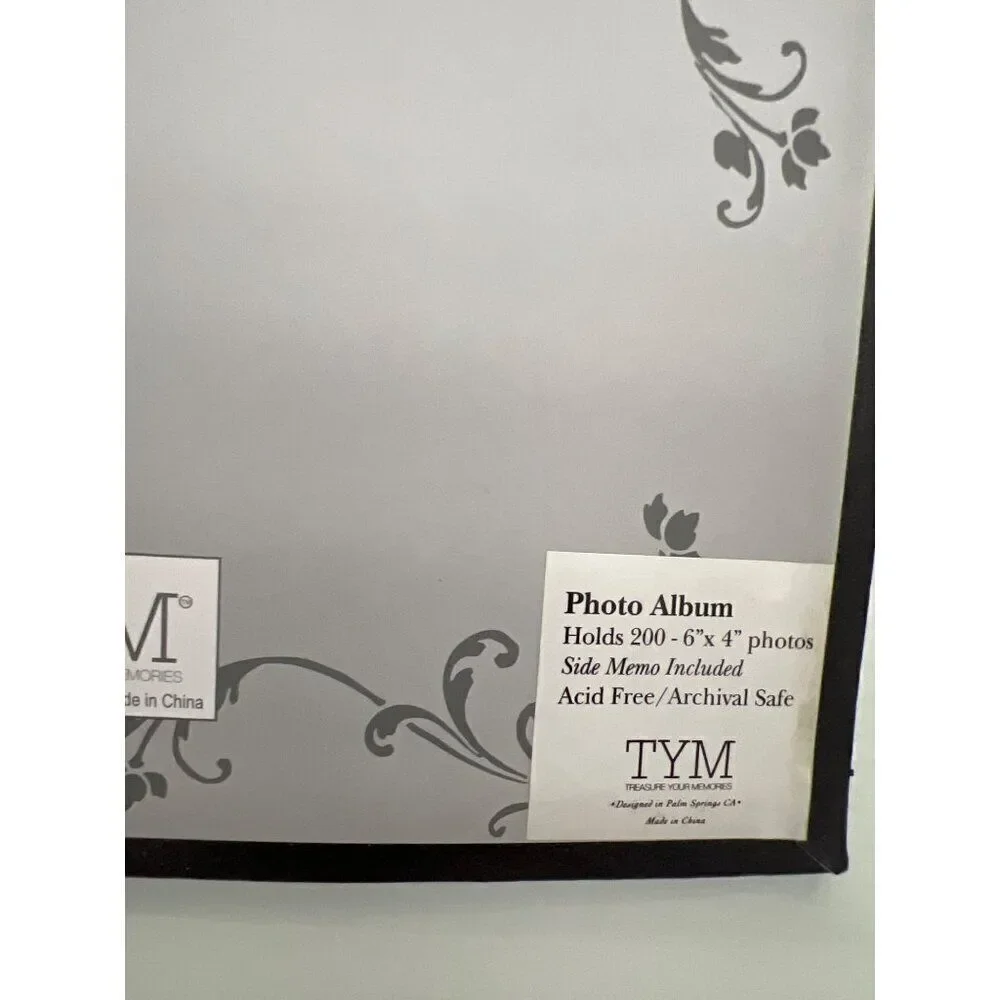 TYM Memories Brown Faux Leather With Cream Stitching Memories Photo Album